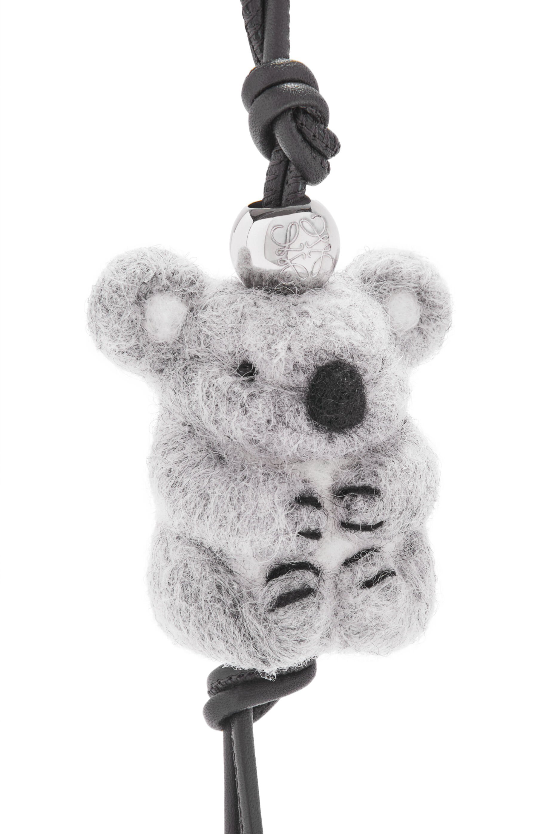 Loewe Koala Charm In Felt And Calfskin