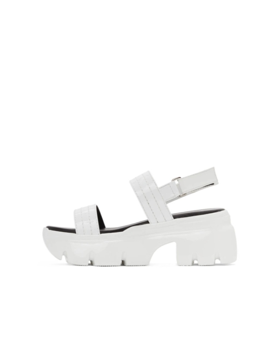 Giuseppe Zanotti Apocalypse 20 Womens Chunky Slingback Sport Sandals In White