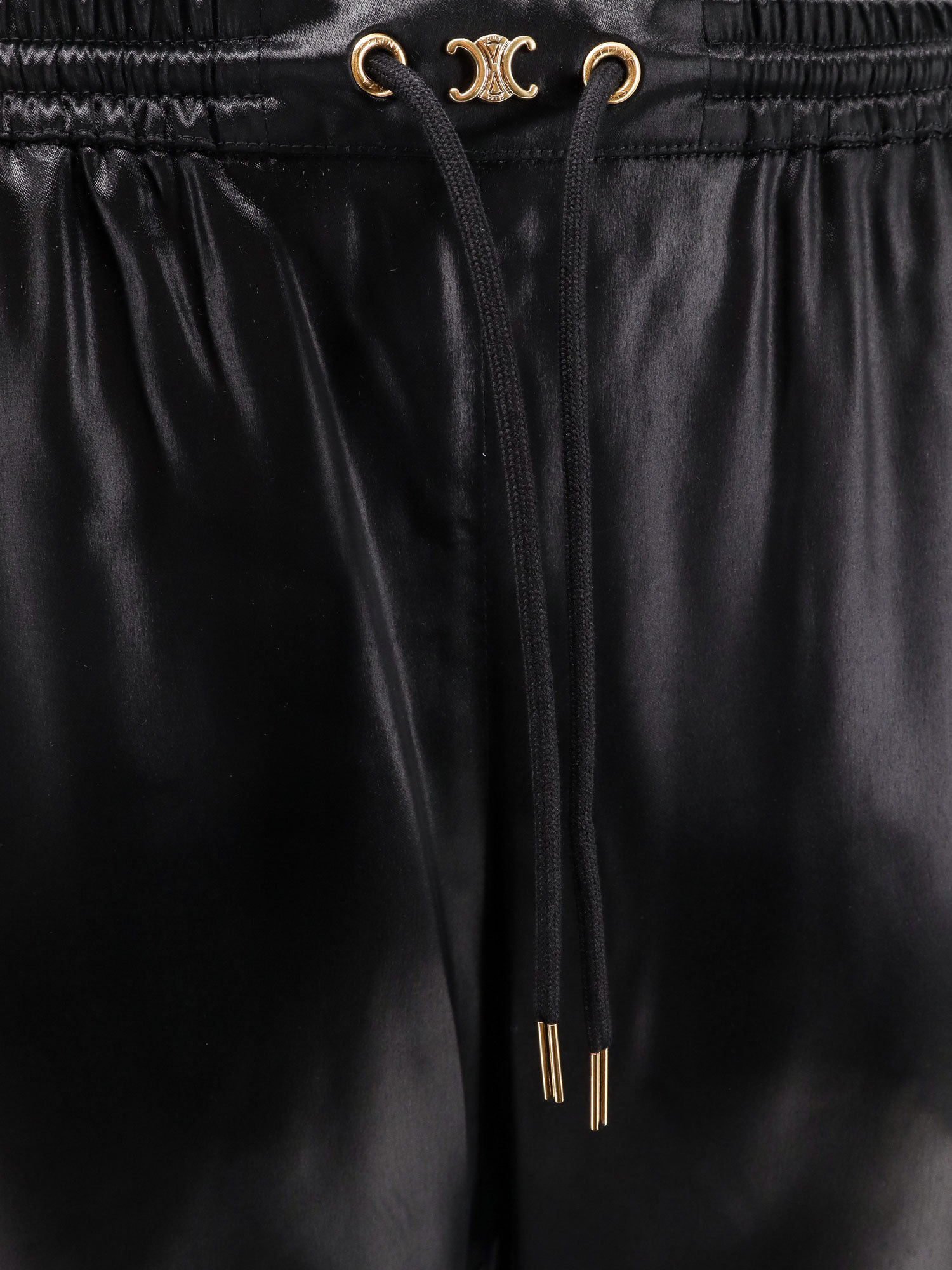 Celine Drawstring Jogging Pants In Black