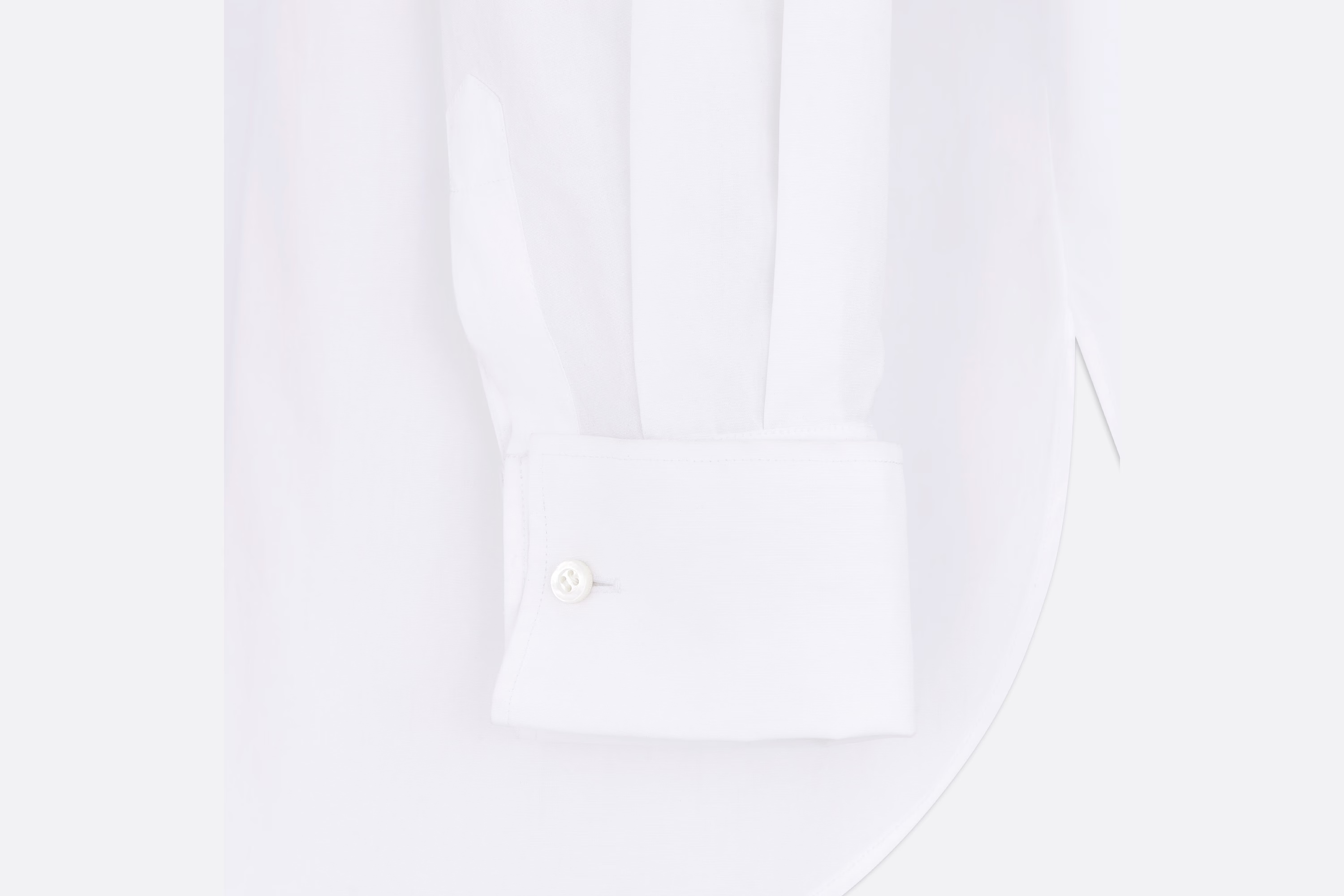 Dior Bee Logo Embroidered Shirt In White