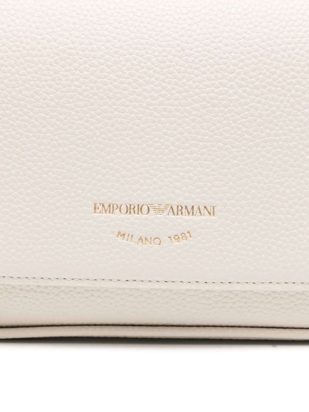 Shop Emporio Armani Deer-print Mini Bag In White