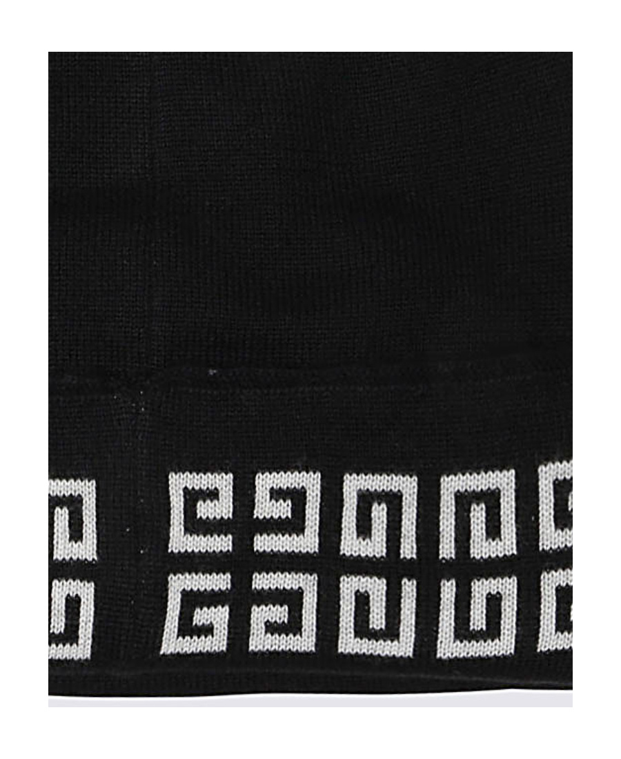 Givenchy Logo-print Knitted Beanie In Black