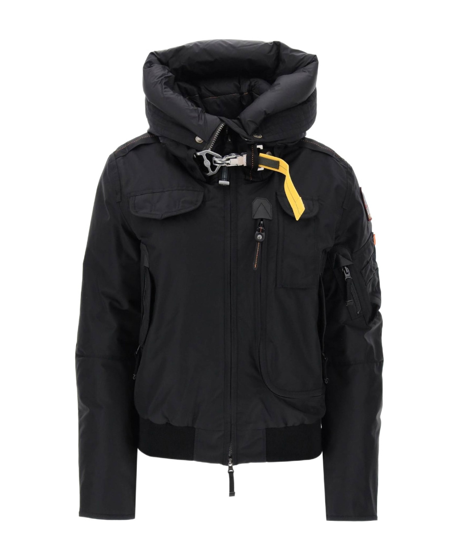 Shop Parajumpers Drawstring Hooded Down Jacket In Black