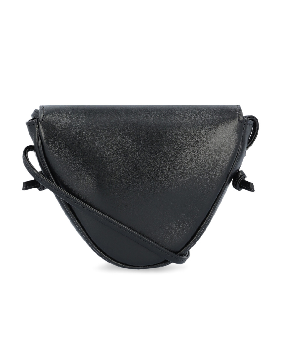 Celine Mini Smooth Cow Leather Triangular Handbag In Black
