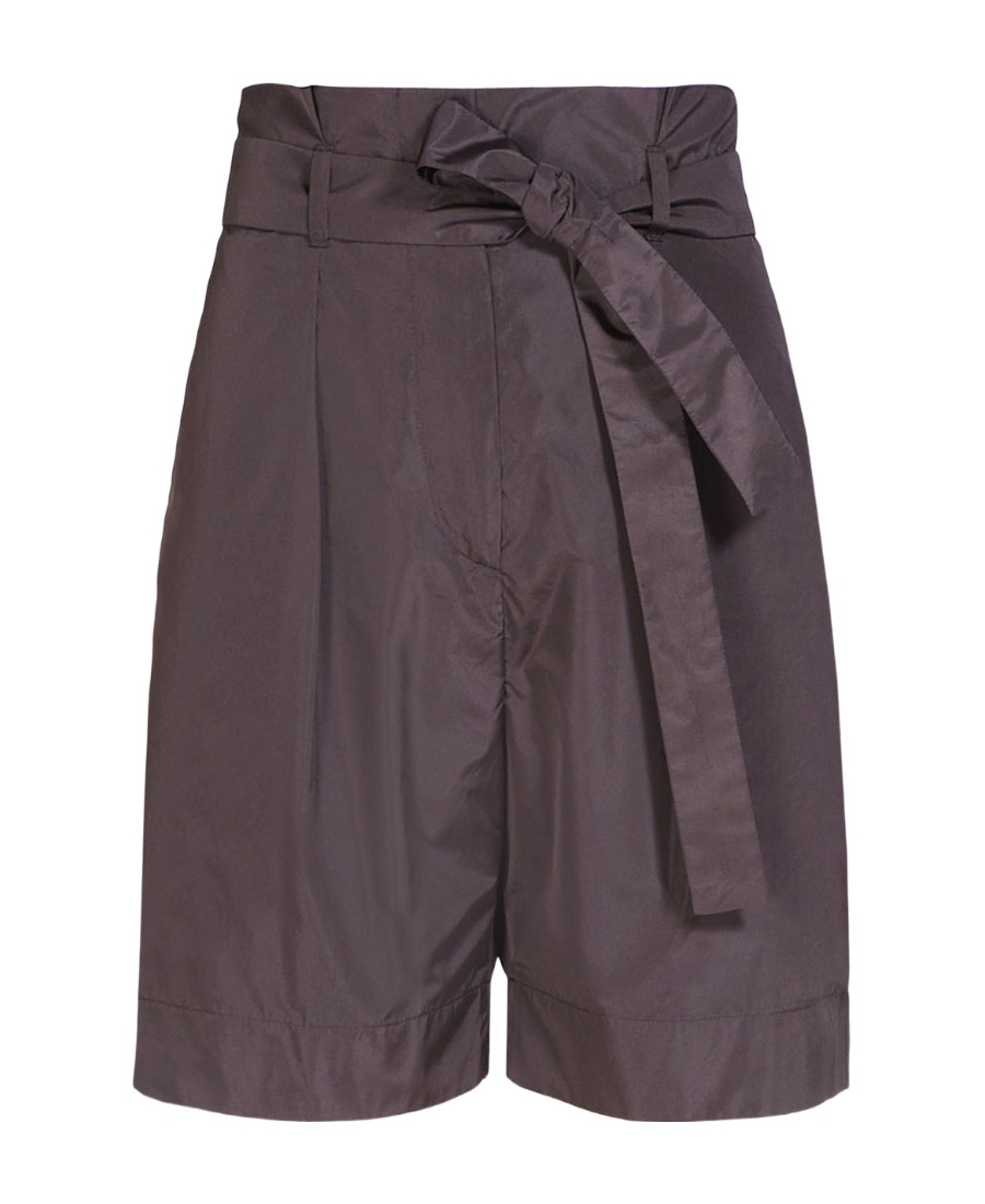 Max Mara High Waist Shorts In Brown