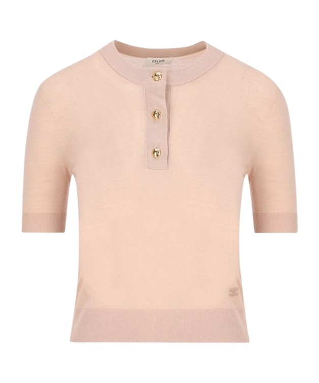 Celine Short-sleeved T-shirt In Pink
