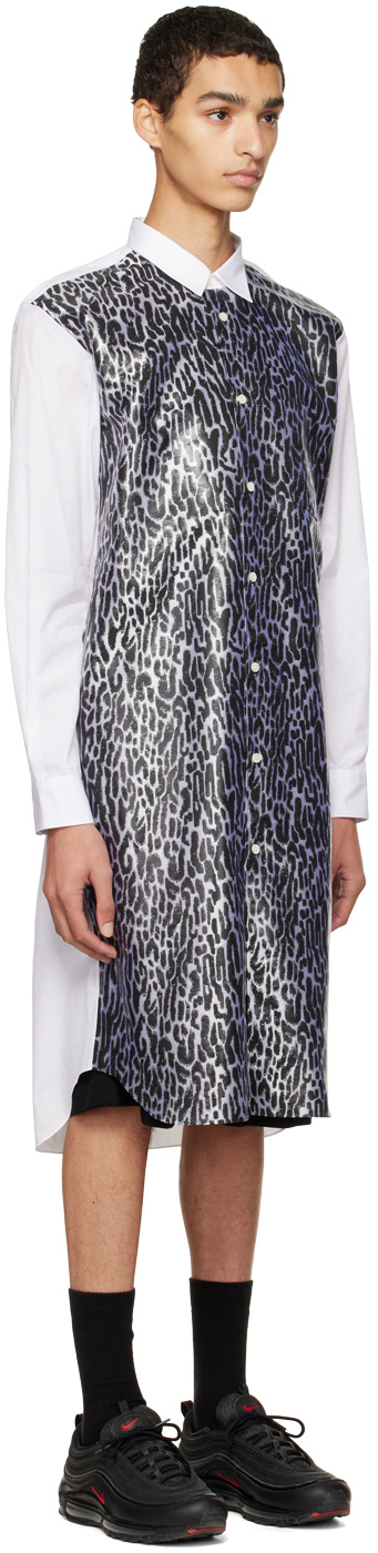 Comme Des Garçons Long-sleeved Shirt In Black