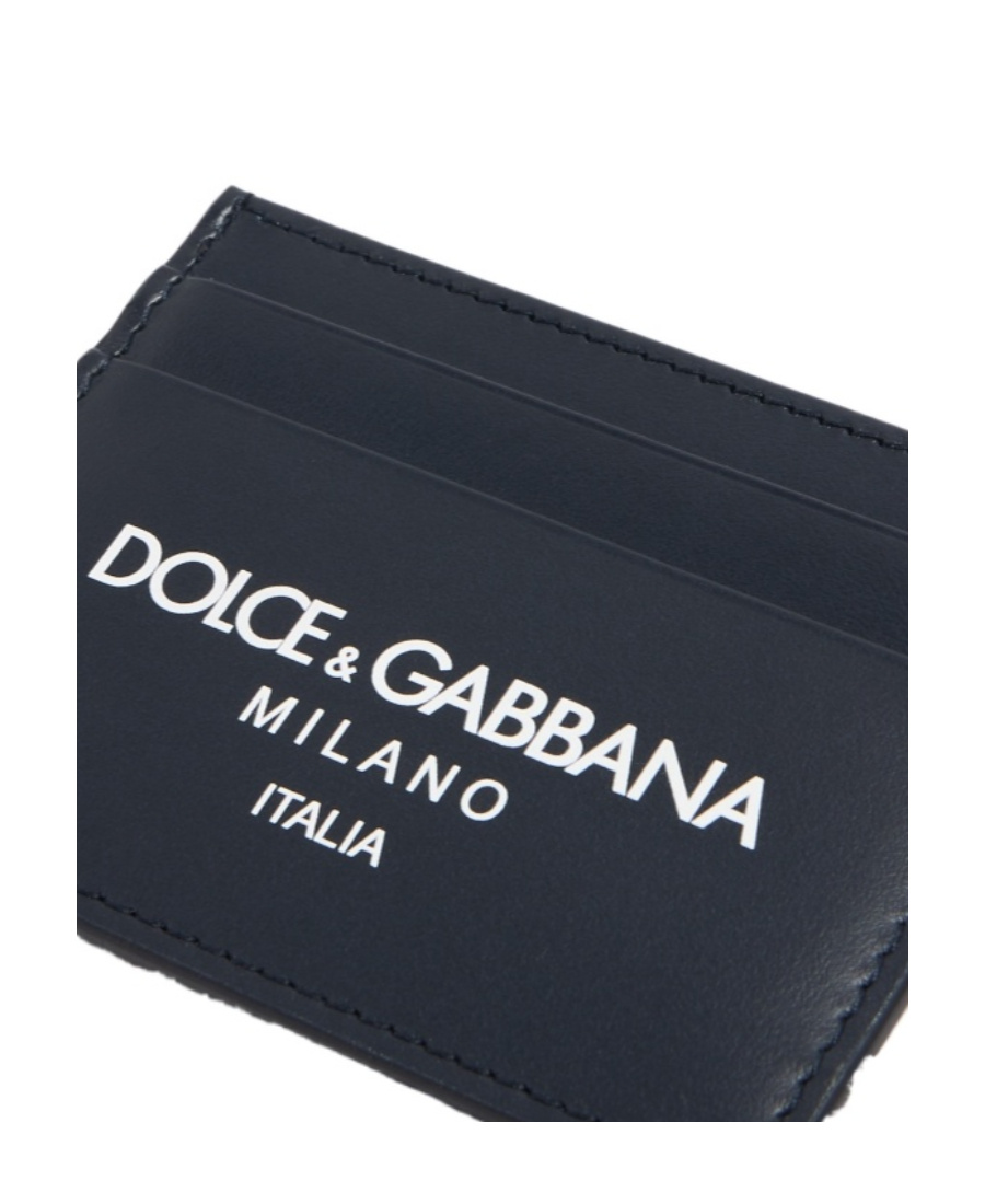 Dolce & Gabbana Dolce  Gabbana Logo Printed Cardholder In Black