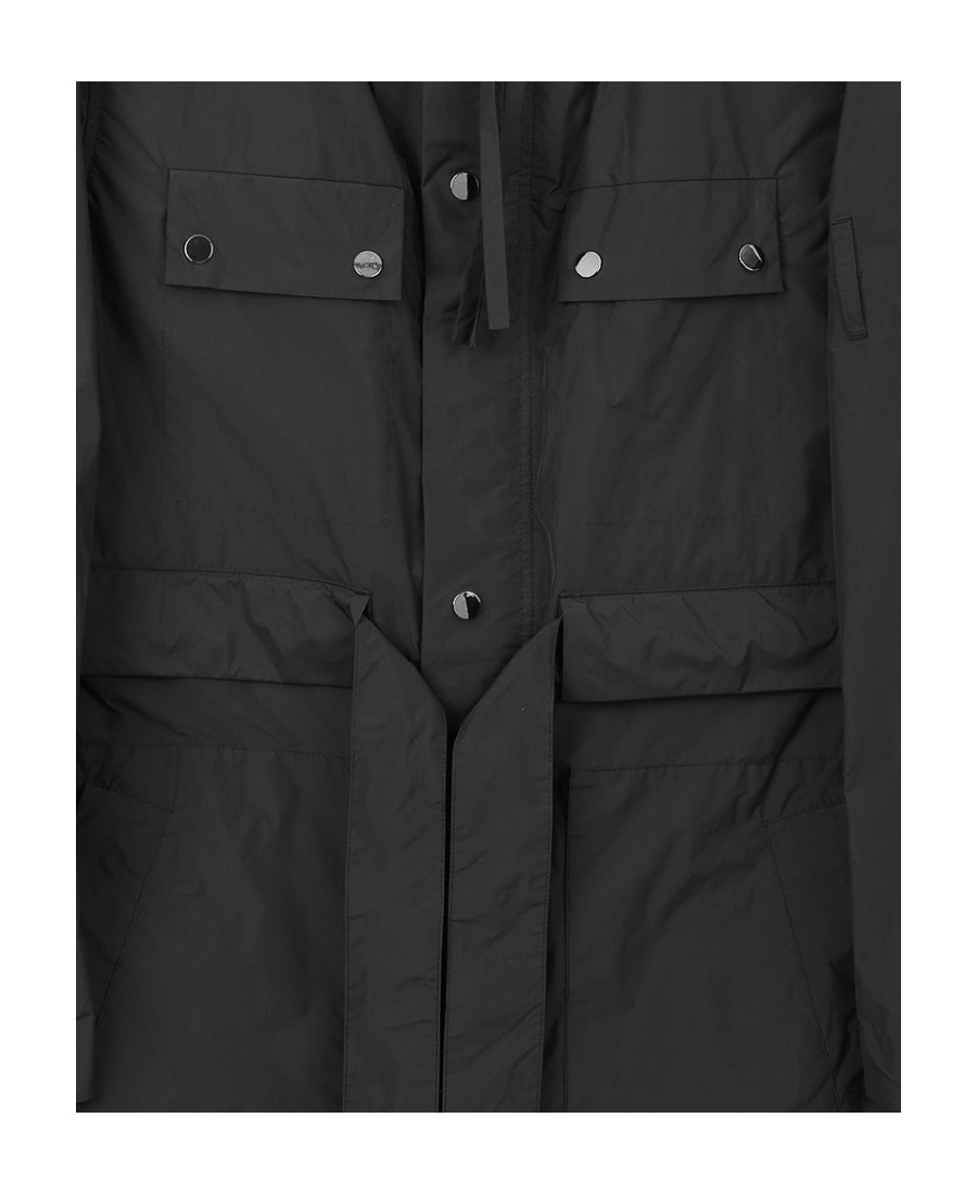 Craig Green Tied-waist Parka Coat In Black