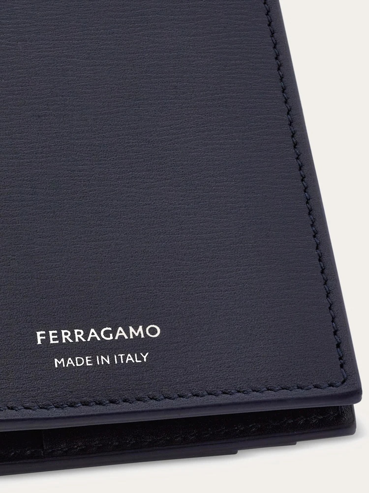 Shop Ferragamo Logo Pattern Card Holder In Black