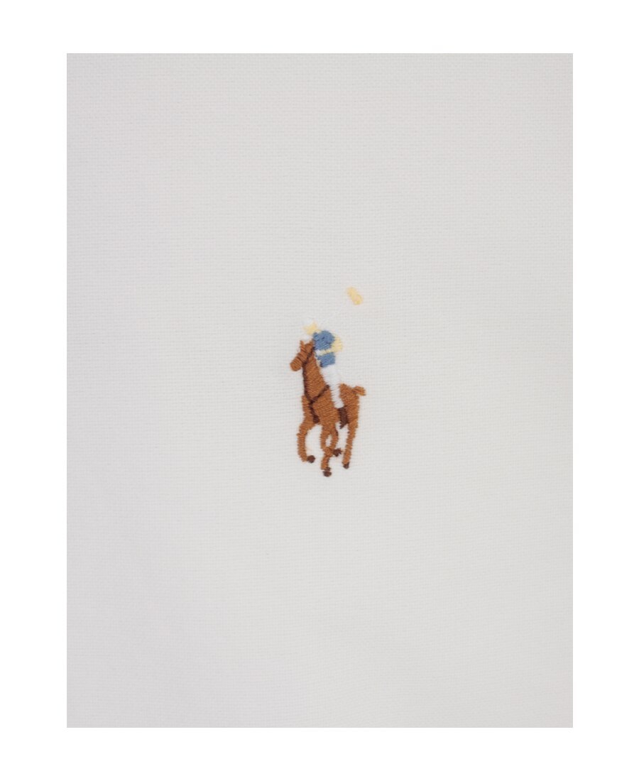 Shop Polo Ralph Lauren Logo-embroidered Shirt In White