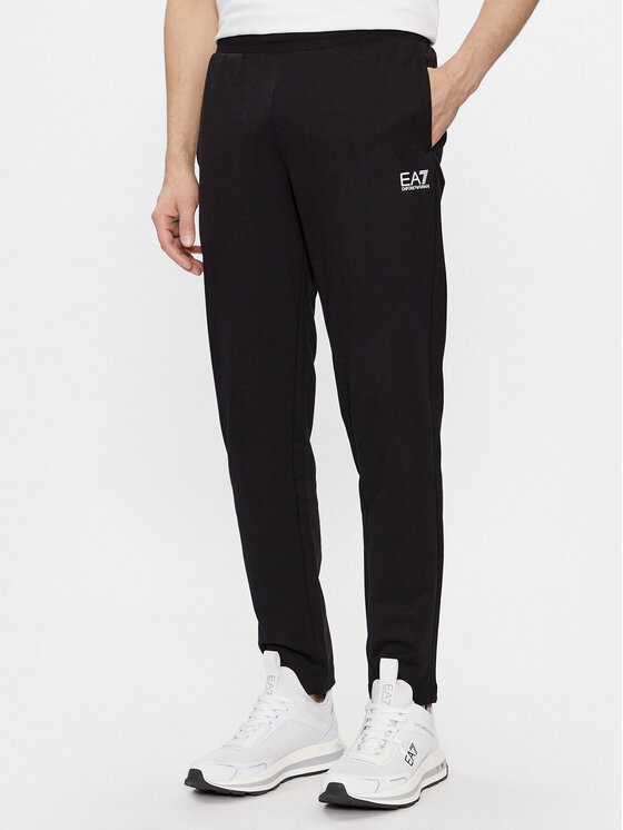 Ea7 Logo Logo Sports Suit In Black