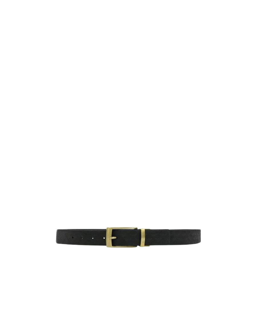 EMPORIO ARMANI LOGO EMBOSSED BELT