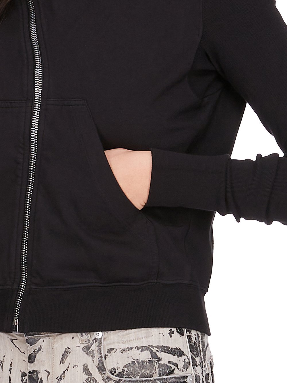 Rick Owens Drkshdw Black Hollywood Mountain Sweatshirt In Black