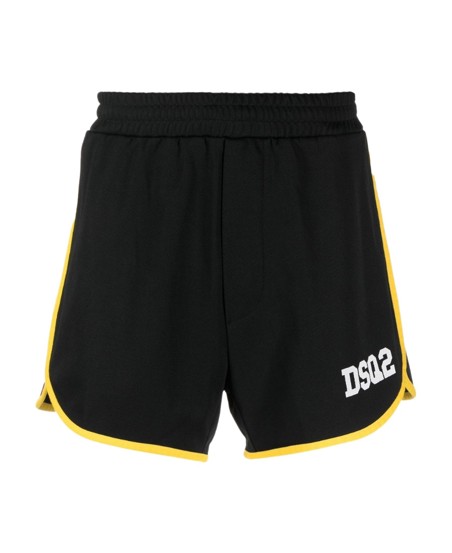 Dsquared2 Logo-print Track Shorts In Black