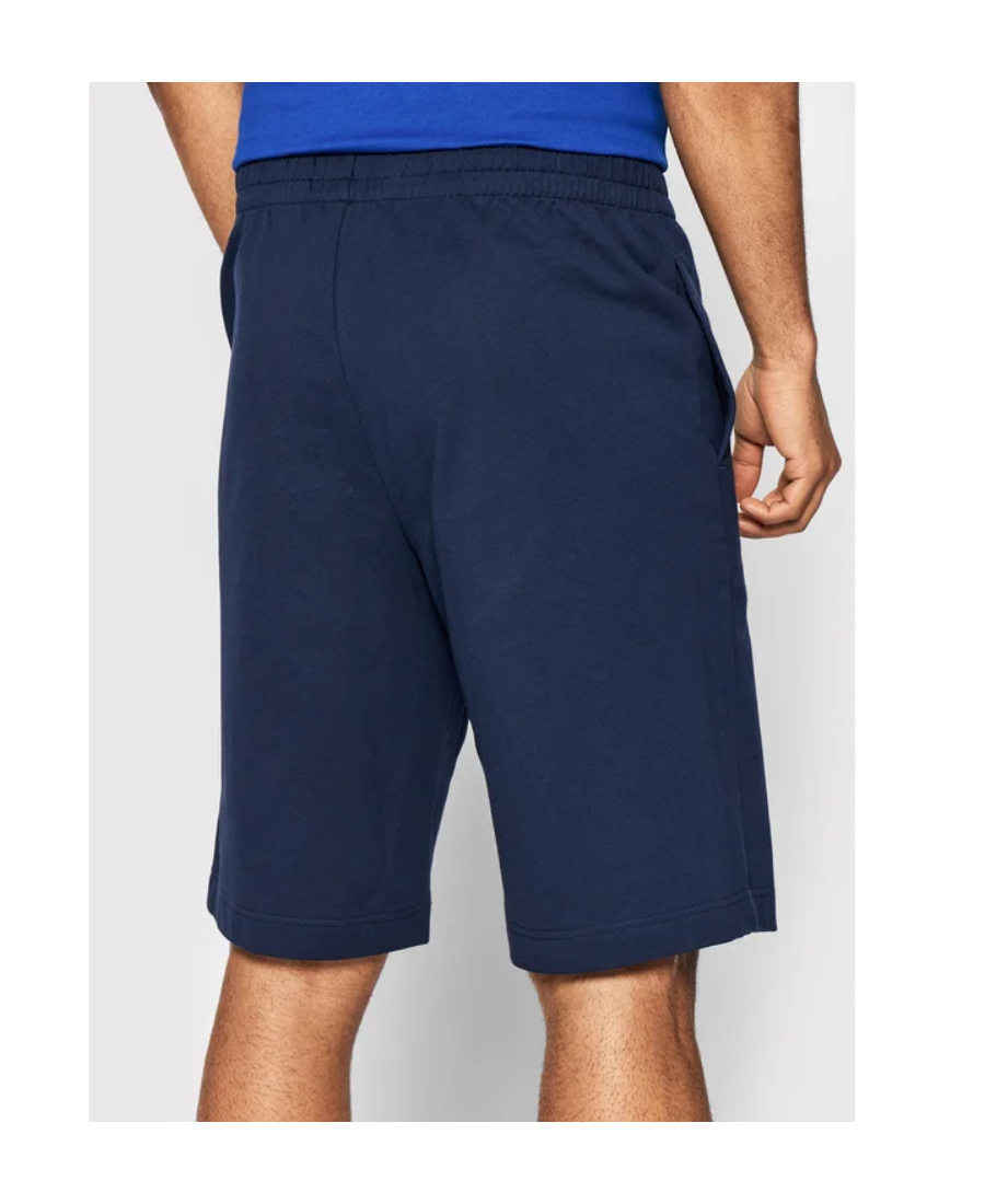 Ea7 Logo Printed Shorts In Blue