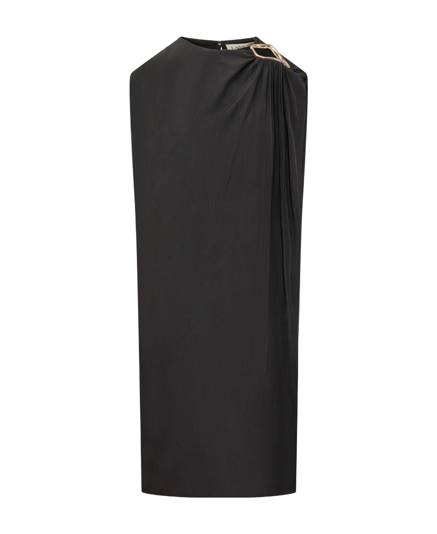 Lanvin Synthetic Fibers Dress In Brown