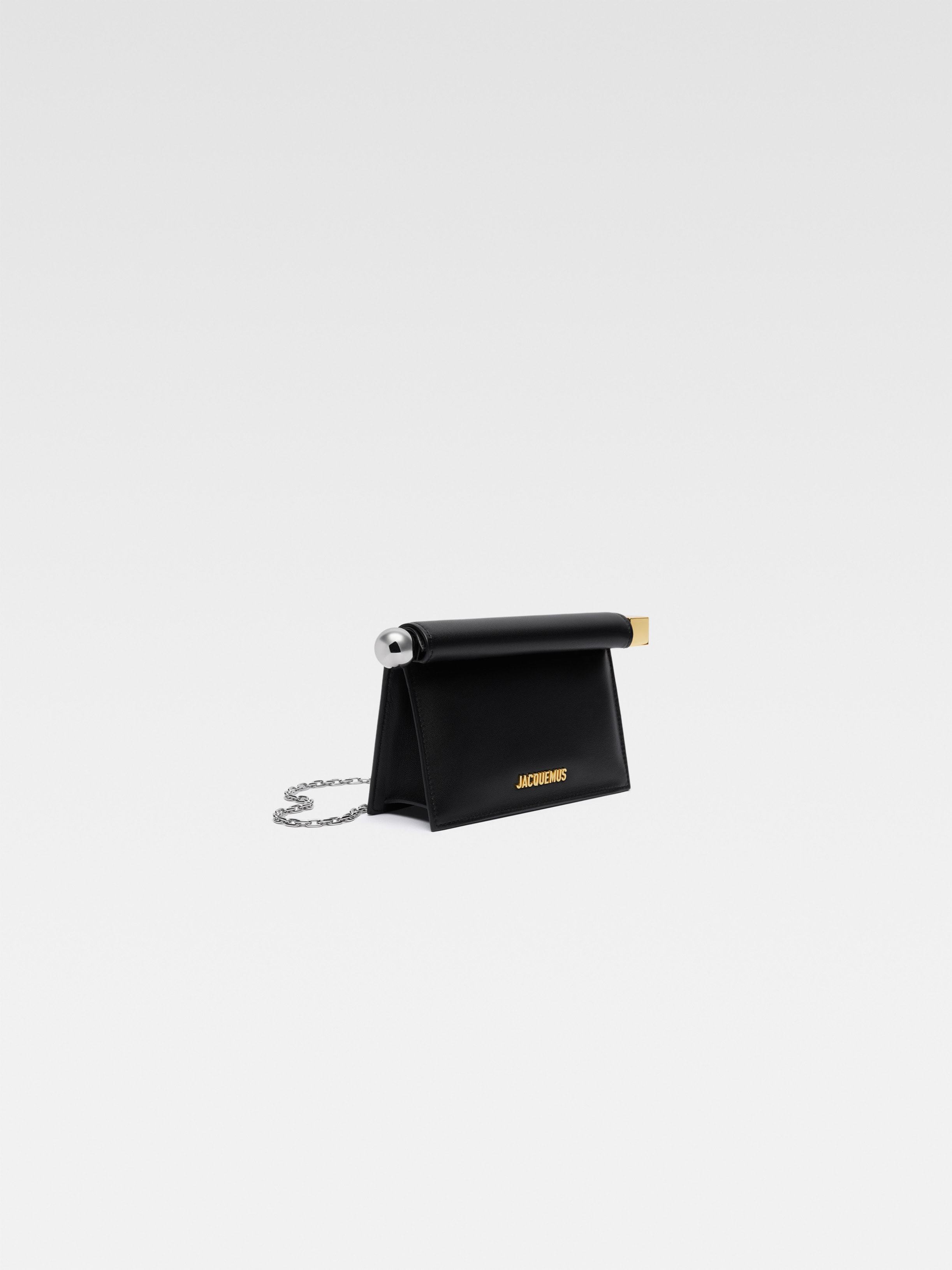 Jacquemus Women La Petite Pochette Rond Leather Clutch