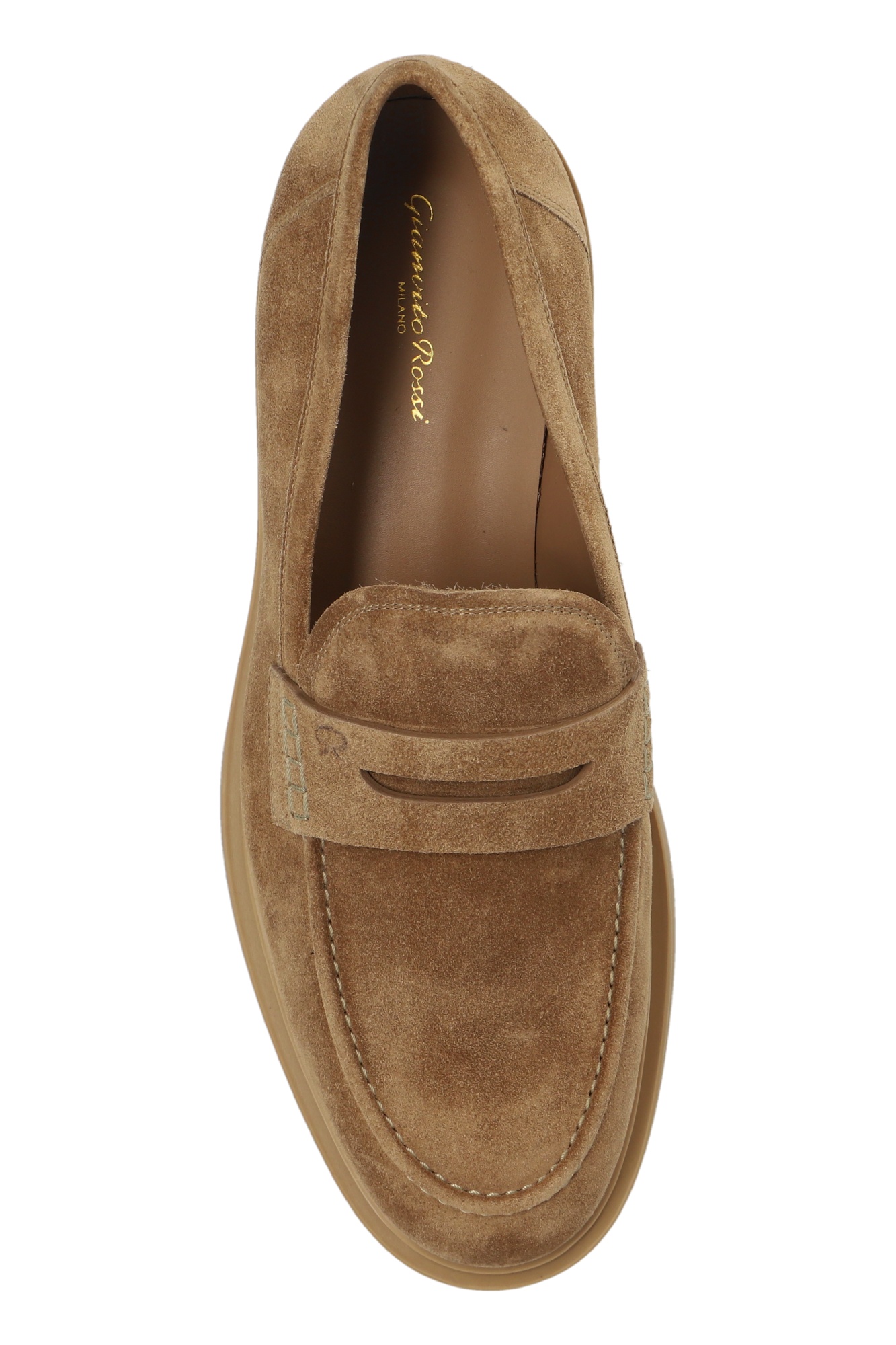 Gianvito Rossi Round-toe Loafers In Brown