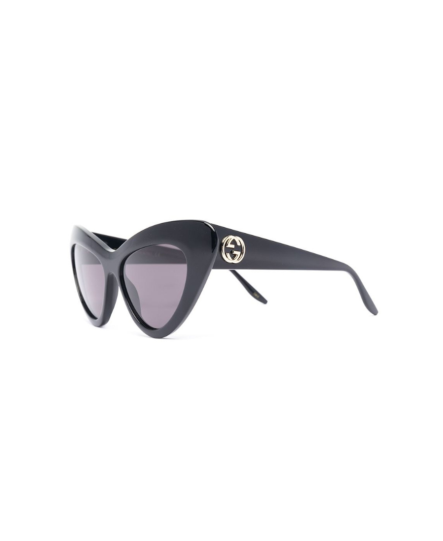 Gucci Interlocking Gg Cat-eye Sunglasses In Black