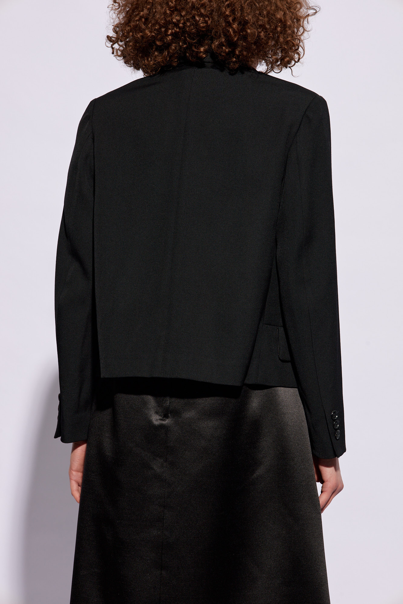 Comme Des Garçons Long Sleeved Suit Jacket In Black