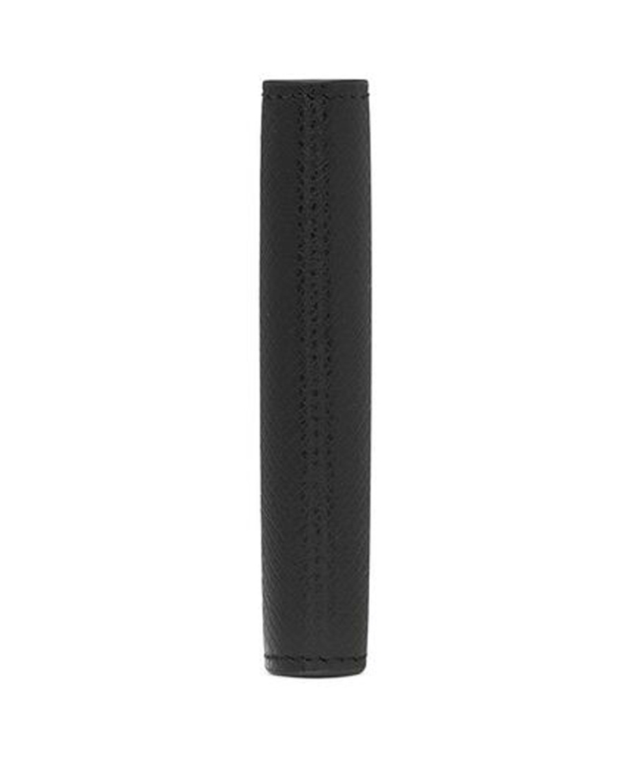 Saint Laurent Paris East/west Wallet In Coated Bark Leather In Black