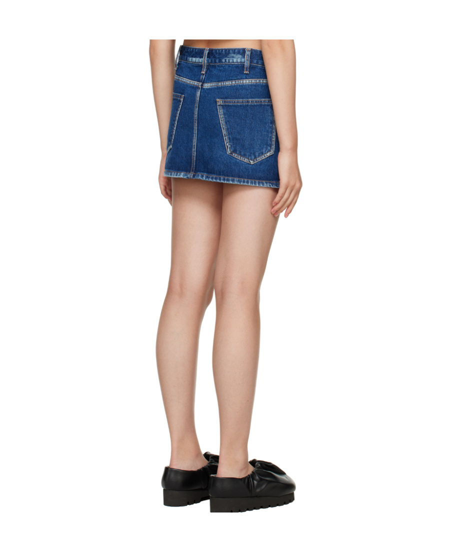 We11 Done Low-rise Mini Skirt In Nude