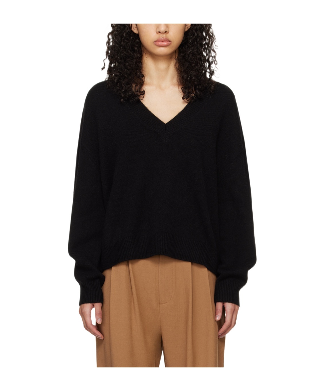 ANINE BING LEE V-NECK CASHMERE JUMPER