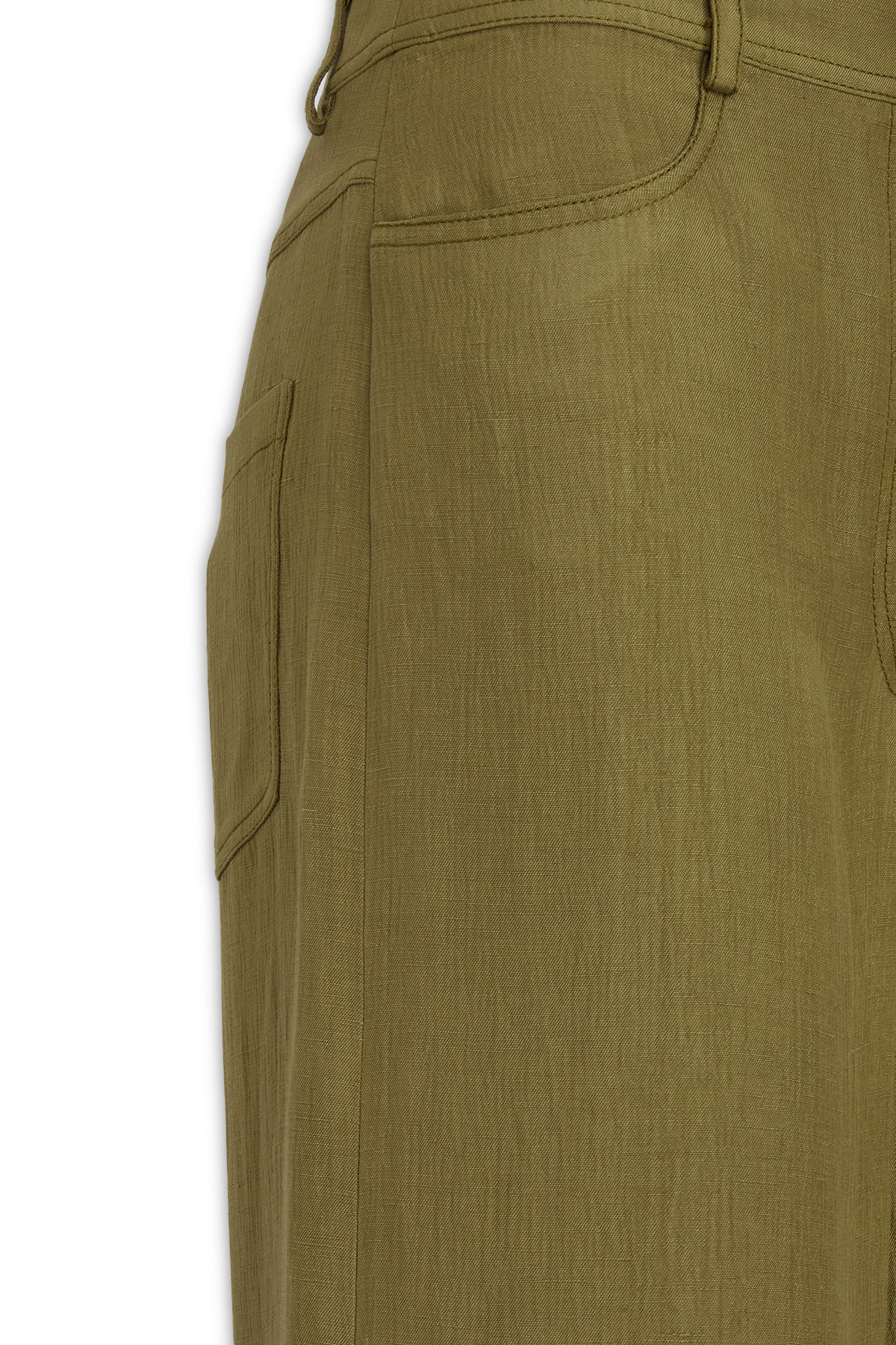 Alberta Ferretti High-rise Trousers Wide-leg Design Pockets In Green