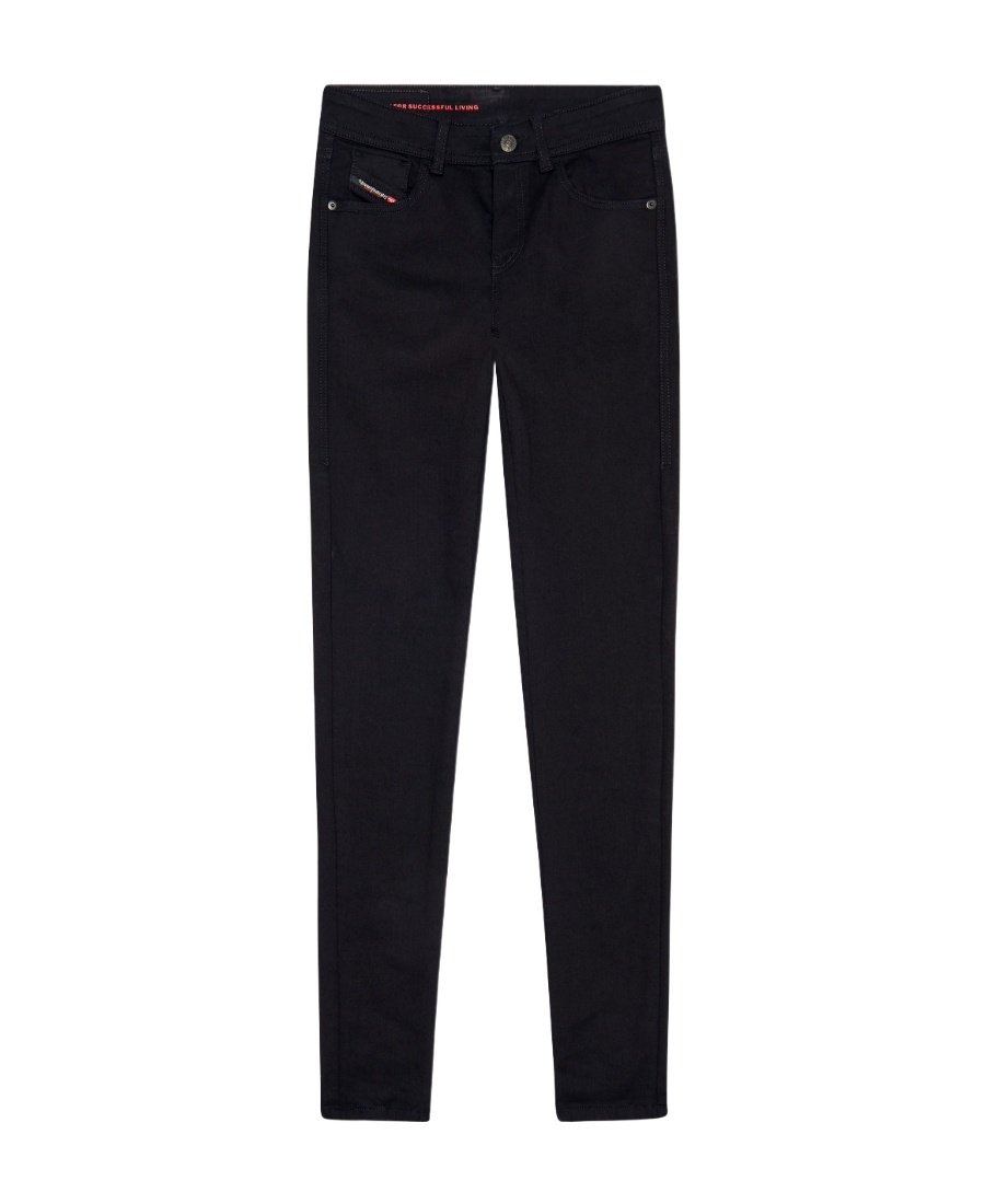 Diesel 1984 Slandy-high 069ef Skinny Jeans In Black