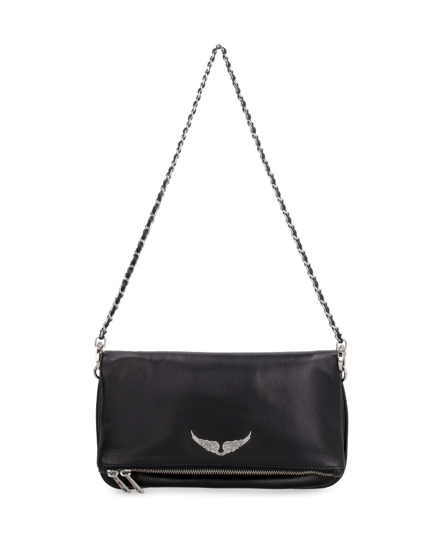 Zadig & Voltaire Foldover Zipped Clutch In White