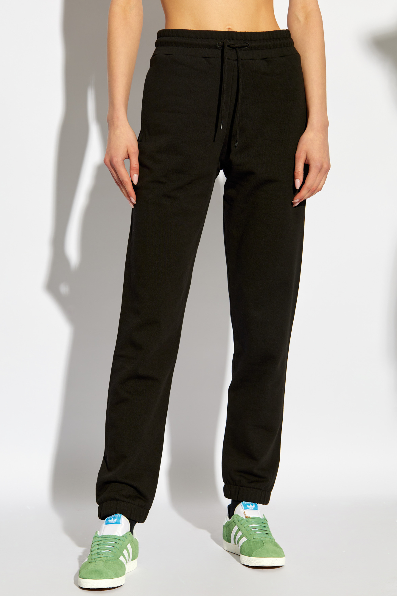 Kenzo Boke Cotton Track Pants In Black