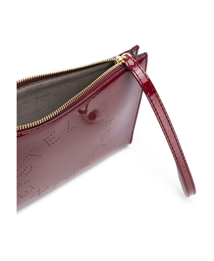 Stella Mccartney Zippered Clutch In Red