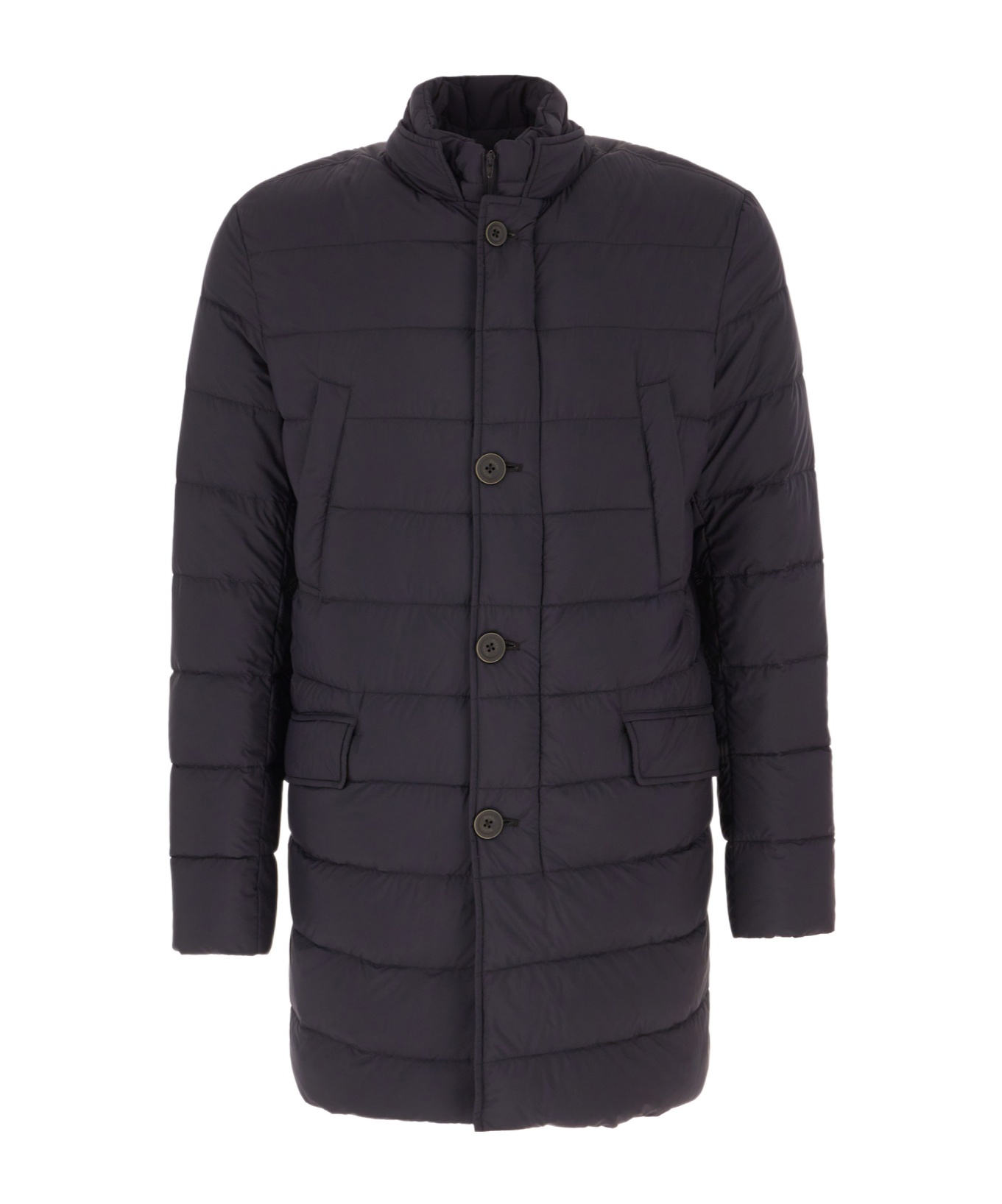 Herno Navy Blue Nylon Padded Jacket