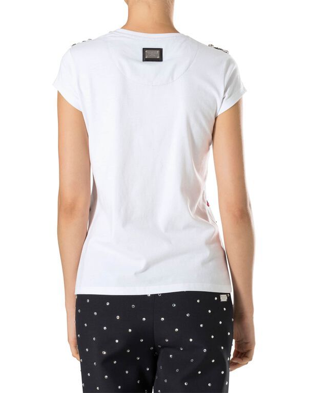 Philipp Plein Logo Details T-shirt In White