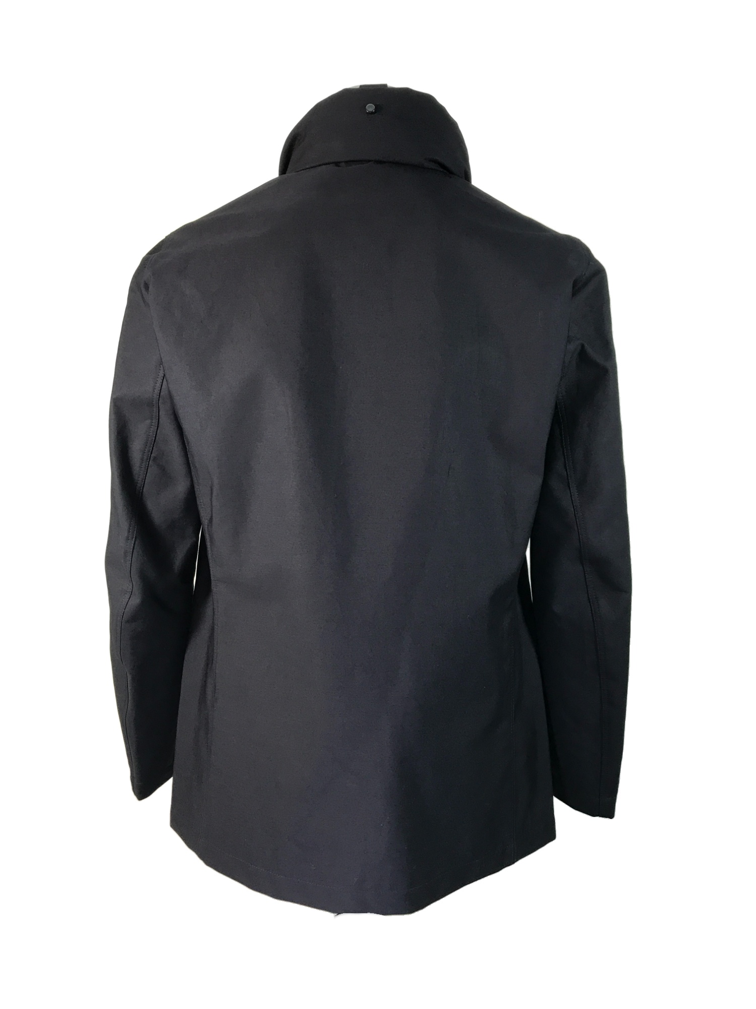 Armani Collezioni Long-sleeved Casual Jacket In Black