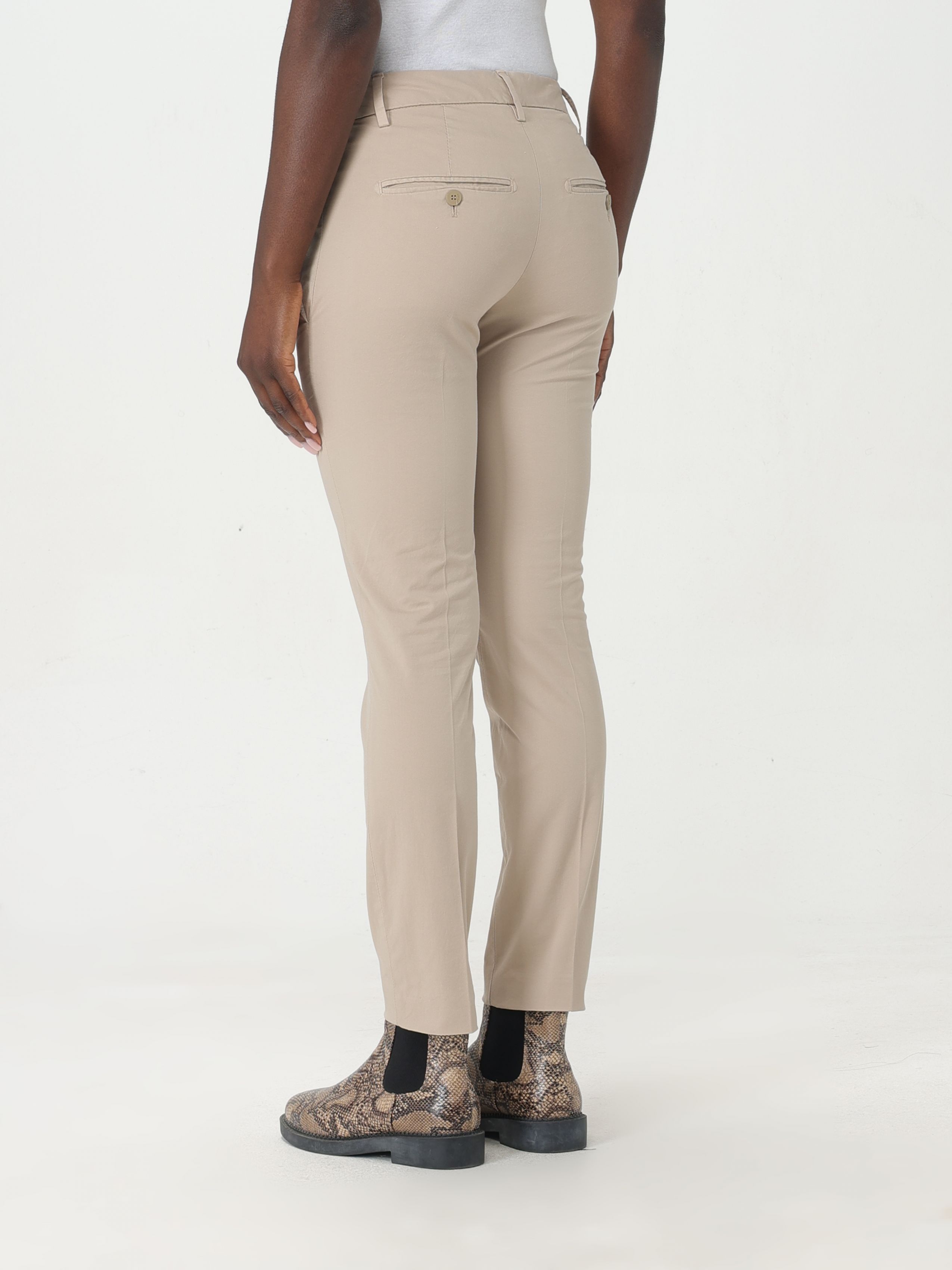Dondup Belt Loop Casual Pants In Neutral