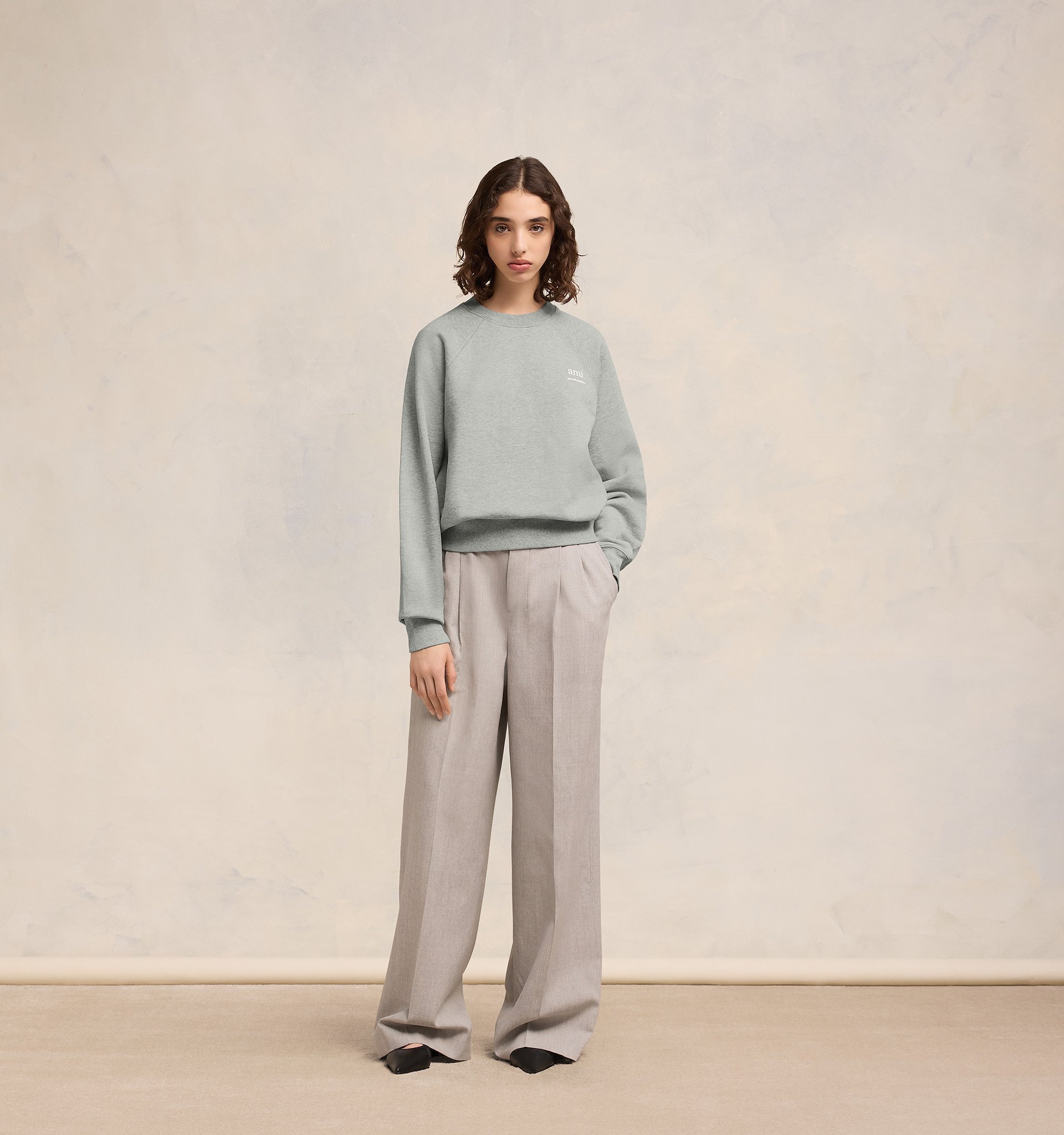 Ami Alexandre Mattiussi Ami Paris Sweatshirts In Gray