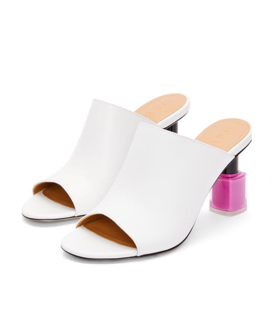 LOEWE NAIL POLISH MULE IN CALFSKIN