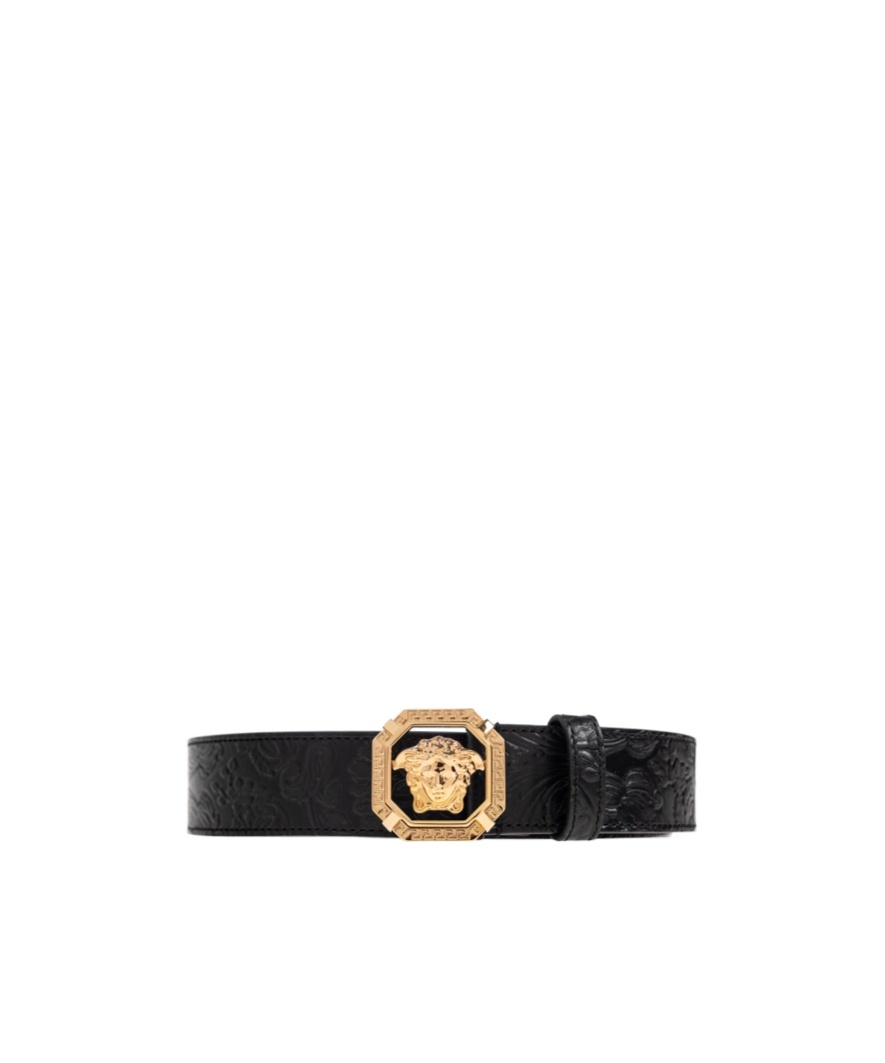 Versace Medusa Belt In Black
