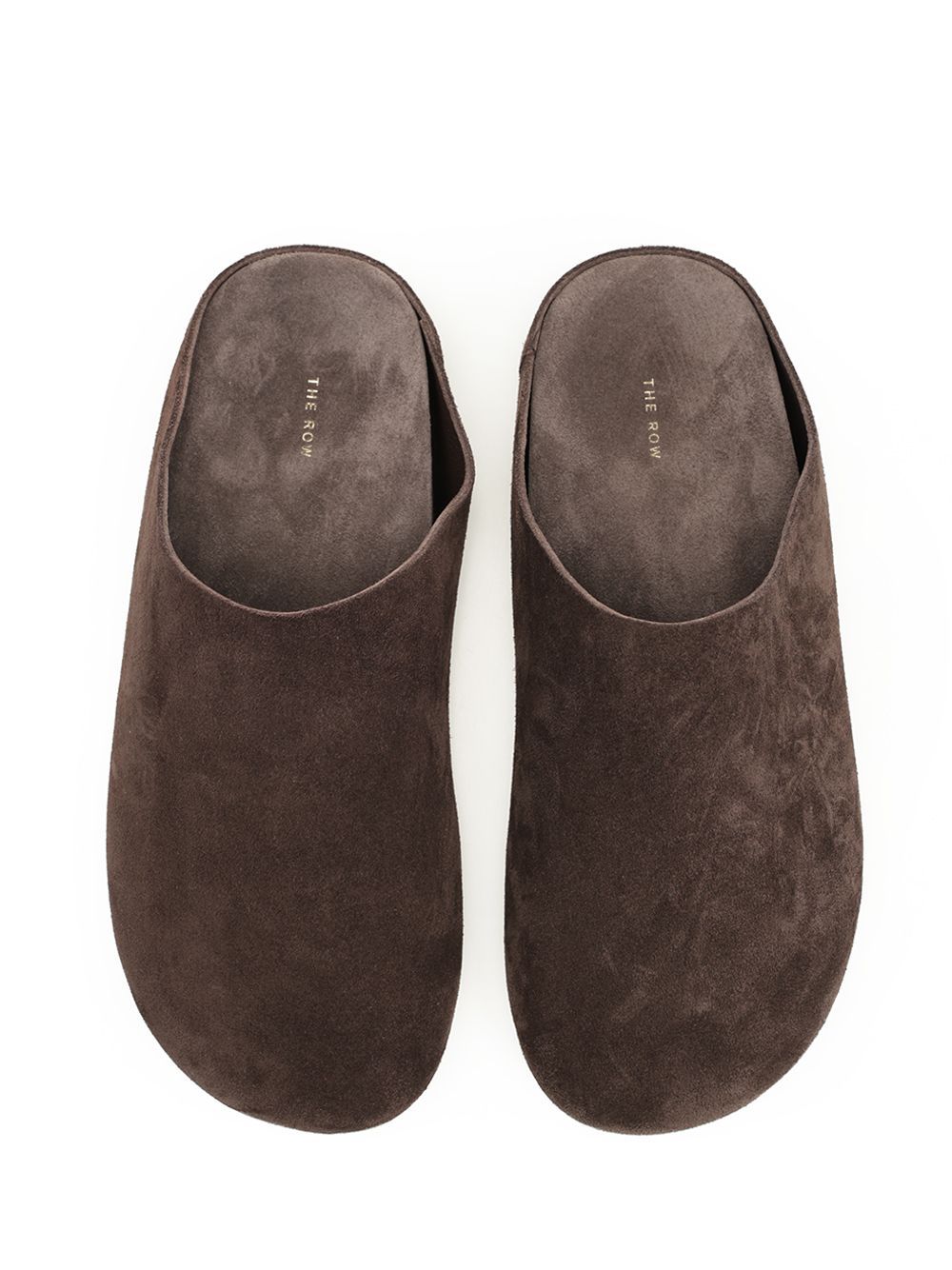 The Row Hudson Round-toe Mules In Brown