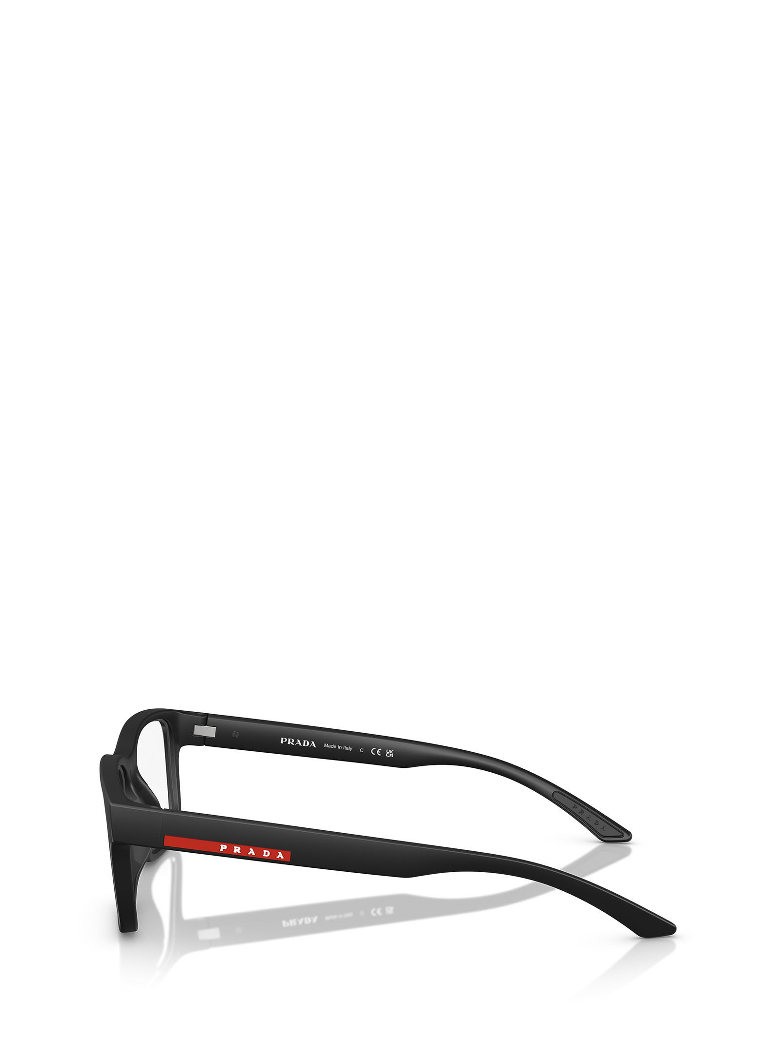 Prada Rectangular-frame Glasses In Black