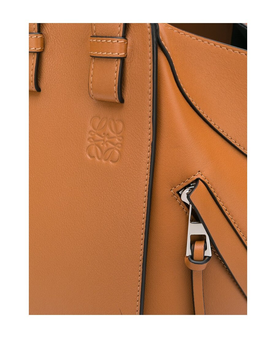 Loewe Hammock Drawstring Small Leather Shoulder Bag In Brown