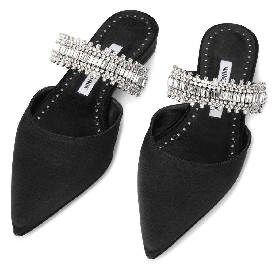 MANOLO BLAHNIK POINTED FLAT SHOES