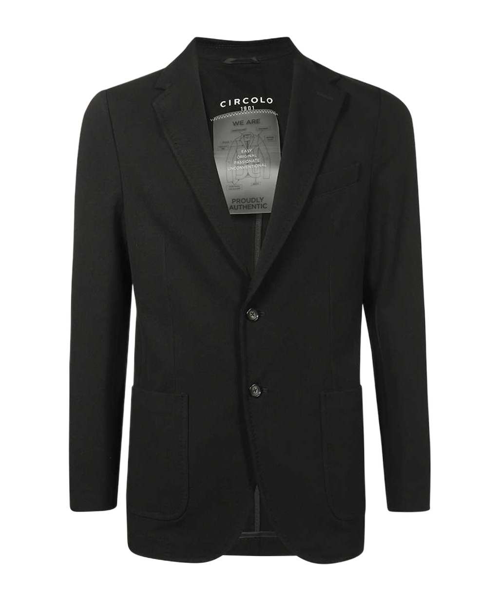 Circolo 1901 Long-sleeved Suit Coat In Black