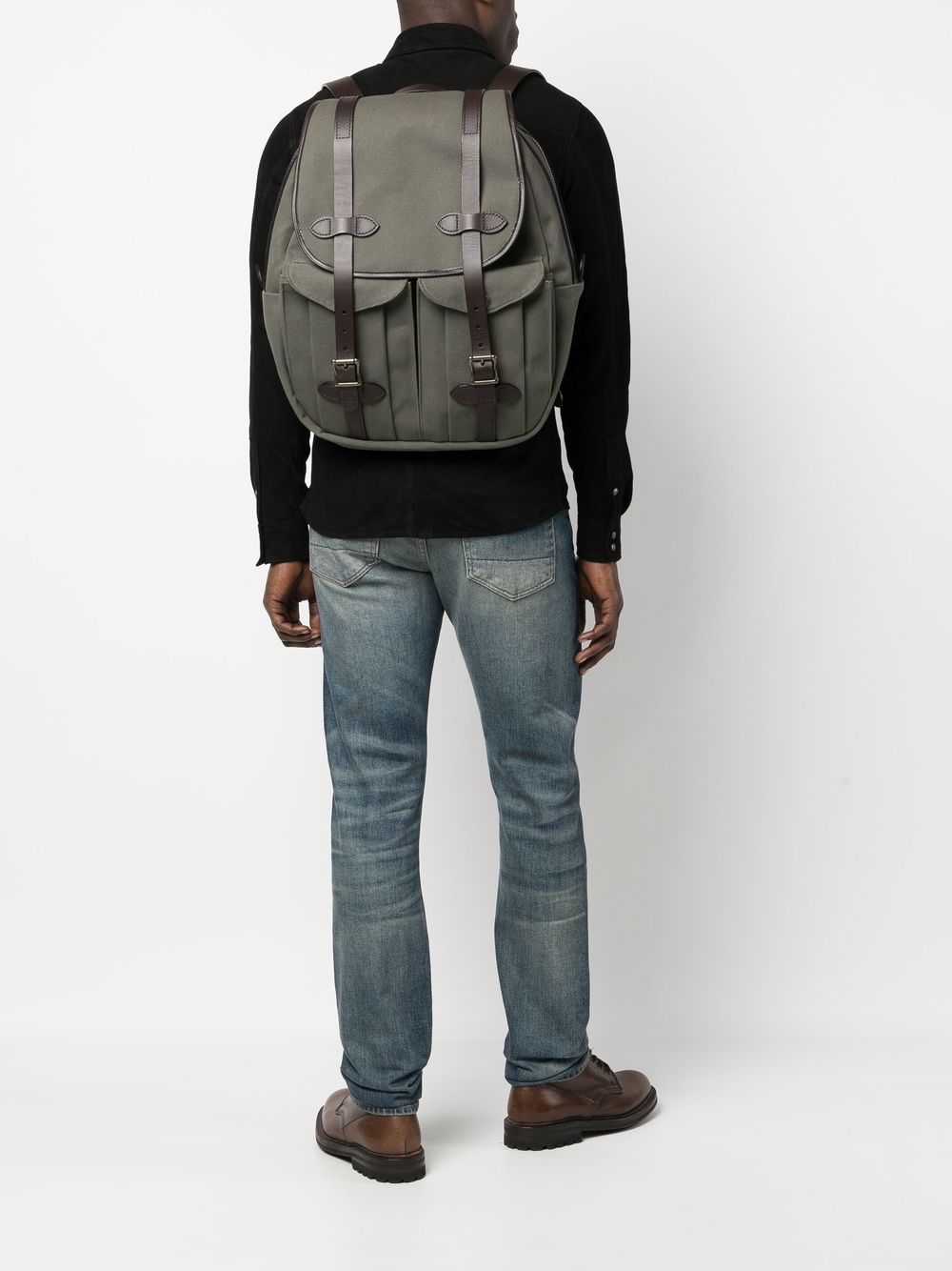 Filson Large Canvas Backpack In Green