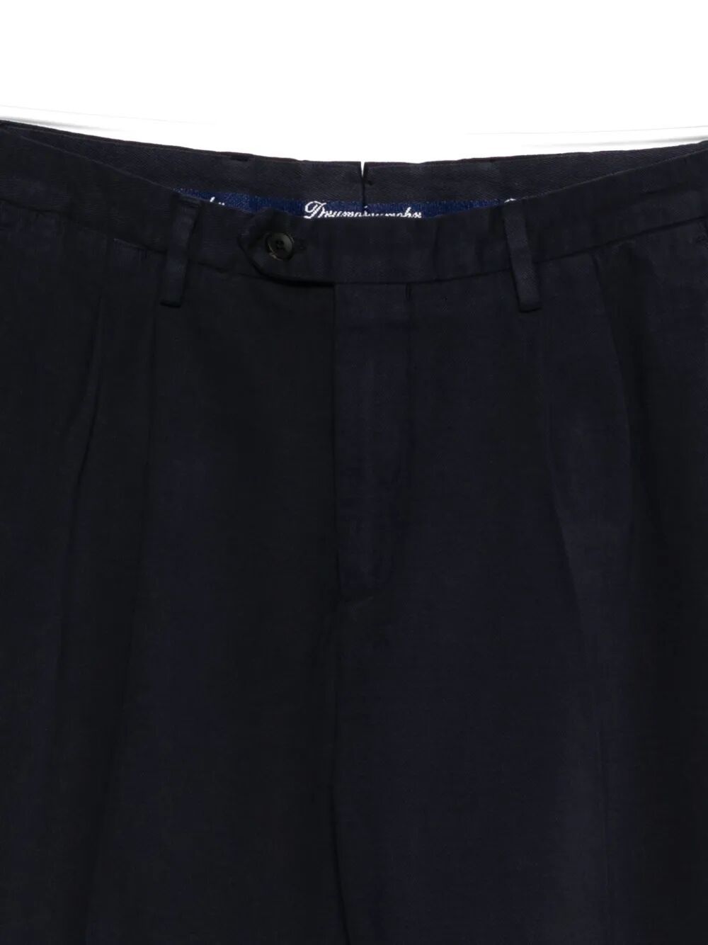 Drumohr Pleated Cotton Pants In Animal Print