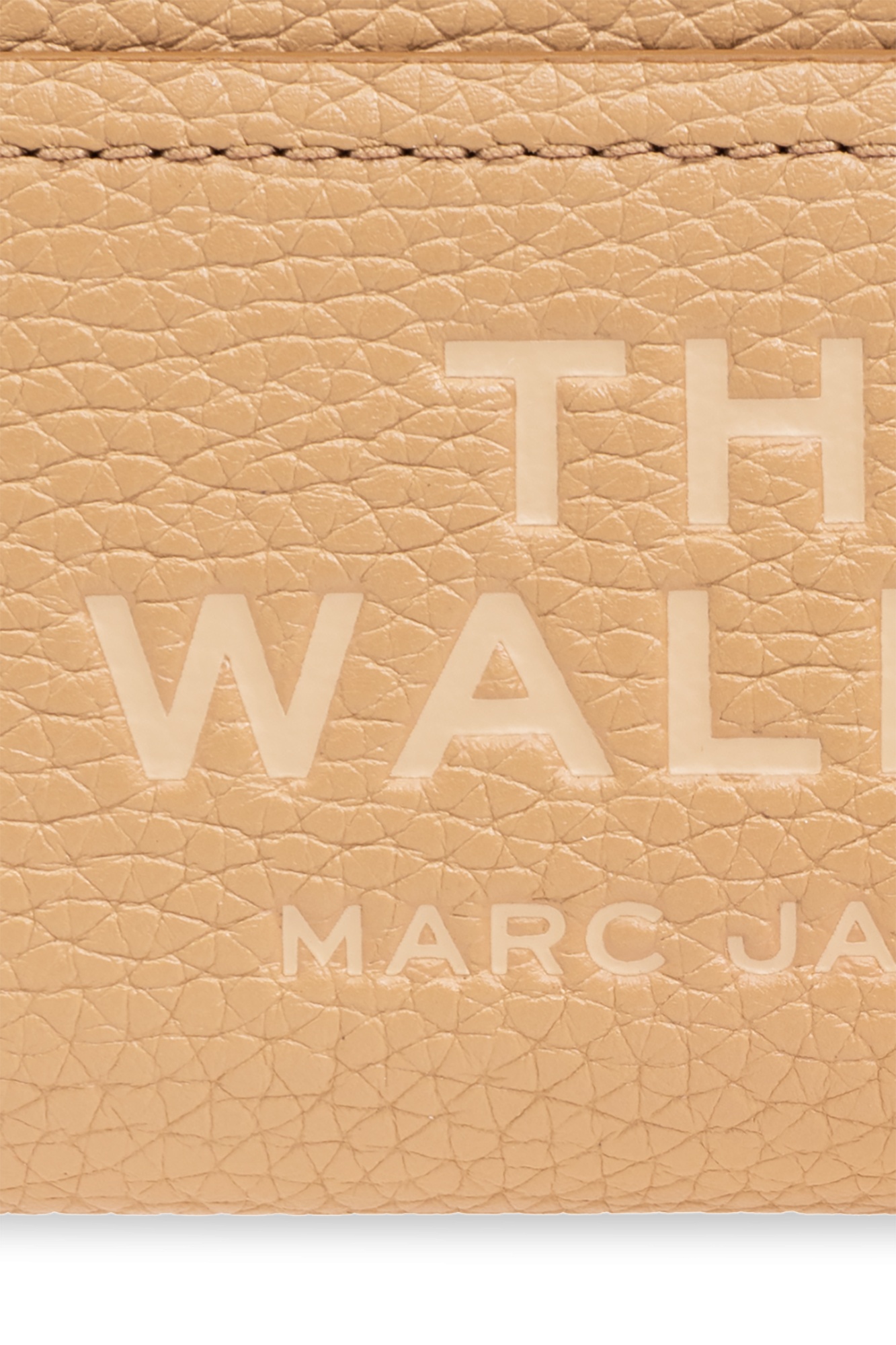 Marc Jacobs The Grained Leather Top Zip Wallet In Nude