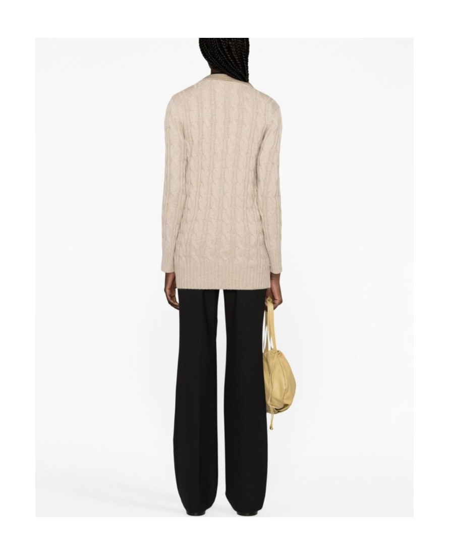 Max Mara Double-breasted Wool Cashmere Casual Jacket In Nude