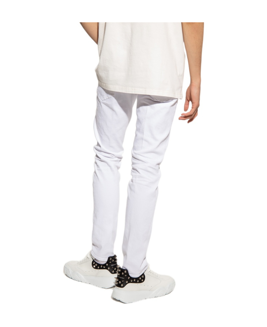 Dsquared2 White Bull Skinny Jeans In Multi